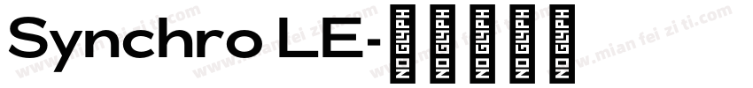 Synchro LE字体转换